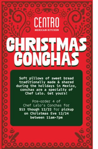 Order Christmas Conchas for Christmas Eve from Centro Mexican